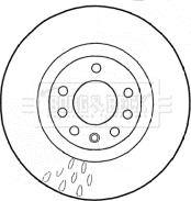 Borg & Beck BBD4576 - Bremžu diski www.autospares.lv