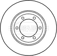 Borg & Beck BBD4642 - Bremžu diski www.autospares.lv