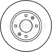 Borg & Beck BBD4654 - Bremžu diski www.autospares.lv