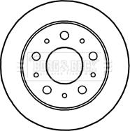 Borg & Beck BBD4668 - Brake Disc www.autospares.lv