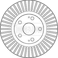 Borg & Beck BBD4605 - Bremžu diski www.autospares.lv