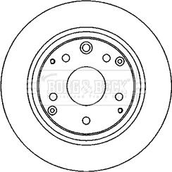 Borg & Beck BBD4612 - Bremžu diski www.autospares.lv