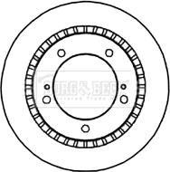 Borg & Beck BBD4688 - Bremžu diski www.autospares.lv