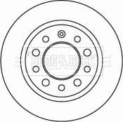 Borg & Beck BBD4625 - Bremžu diski www.autospares.lv