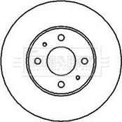 Borg & Beck BBD4097 - Bremžu diski www.autospares.lv