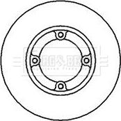 Borg & Beck BBD4136 - Bremžu diski www.autospares.lv