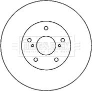 Borg & Beck BBD4805 - Тормозной диск www.autospares.lv