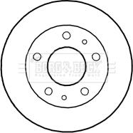 Borg & Beck BBD4802 - Тормозной диск www.autospares.lv