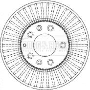 Borg & Beck BBD4334 - Bremžu diski www.autospares.lv