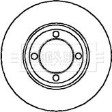 Borg & Beck BBD4705 - Bremžu diski autospares.lv