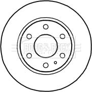 Borg & Beck BBD4710 - Bremžu diski www.autospares.lv