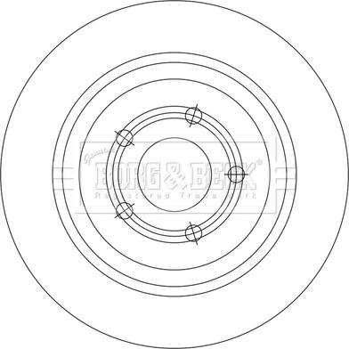 Borg & Beck BBD5553 - Bremžu diski www.autospares.lv