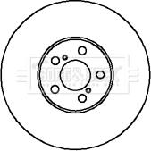 Borg & Beck BBD5034 - Тормозной диск www.autospares.lv