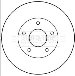 Borg & Beck BBD5195 - Bremžu diski www.autospares.lv