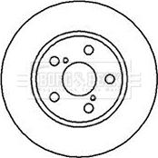 Borg & Beck BBD5106 - Тормозной диск www.autospares.lv