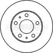 Borg & Beck BBD5112 - Тормозной диск www.autospares.lv