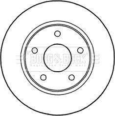 Borg & Beck BBD5187 - Bremžu diski www.autospares.lv