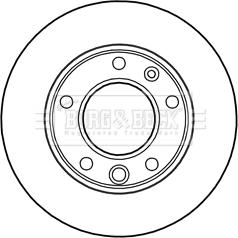 Borg & Beck BBD5134 - Тормозной диск www.autospares.lv