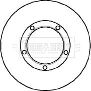 Borg & Beck BBD5850S - Bremžu diski www.autospares.lv