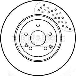 Borg & Beck BBD5804S - Bremžu diski www.autospares.lv