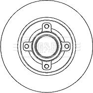 Borg & Beck BBD5808S - Тормозной диск www.autospares.lv