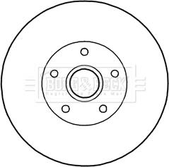 Borg & Beck BBD5838S - Bremžu diski www.autospares.lv