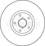 Borg & Beck BBD5833S - Bremžu diski www.autospares.lv