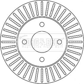 Borg & Beck BBD5349 - Bremžu diski www.autospares.lv