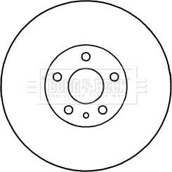 Borg & Beck BBD5340 - Bremžu diski www.autospares.lv