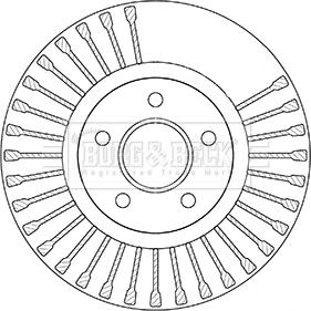 Borg & Beck BBD5353 - Brake Disc www.autospares.lv