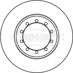 Borg & Beck BBD5301 - Bremžu diski www.autospares.lv