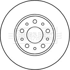 Borg & Beck BBD5312 - Bremžu diski www.autospares.lv