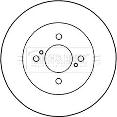 Borg & Beck BBD5334 - Bremžu diski www.autospares.lv