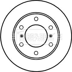 Borg & Beck BBD5250 - Bremžu diski www.autospares.lv