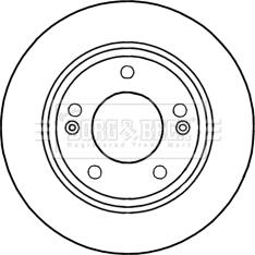 Borg & Beck BBD5257 - Bremžu diski www.autospares.lv