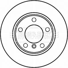 Borg & Beck BBD5263 - Bremžu diski www.autospares.lv