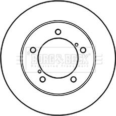 Borg & Beck BBD5219 - Bremžu diski www.autospares.lv