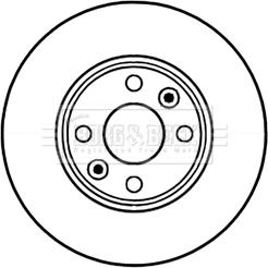 Borg & Beck BBD5226 - Bremžu diski www.autospares.lv