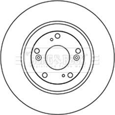 Borg & Beck BBD5222 - Bremžu diski www.autospares.lv