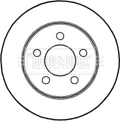 Borg & Beck BBD5227 - Bremžu diski www.autospares.lv