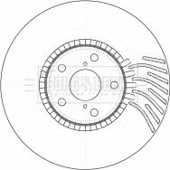 Borg & Beck BBD5784S - Bremžu diski www.autospares.lv