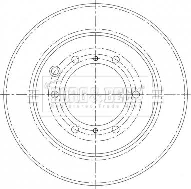 Borg & Beck BBD6008S - Bremžu diski www.autospares.lv