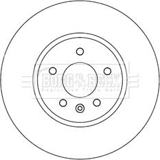 Borg & Beck BBD6013S - Bremžu diski www.autospares.lv