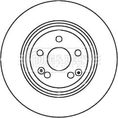 Borg & Beck BBD6028S - Bremžu diski www.autospares.lv