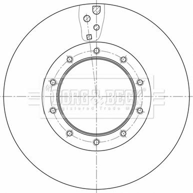 Borg & Beck BBD32612 - Bremžu diski www.autospares.lv