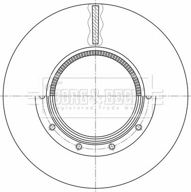 Borg & Beck BBD32623 - Bremžu diski www.autospares.lv