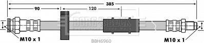 Borg & Beck BBH6960 - Bremžu šļūtene www.autospares.lv