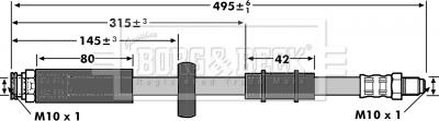 Borg & Beck BBH6909 - Bremžu šļūtene www.autospares.lv