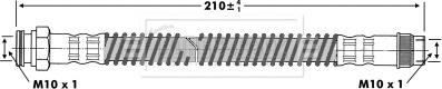 Borg & Beck BBH6936 - Bremžu šļūtene www.autospares.lv