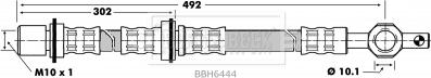 Borg & Beck BBH6444 - Bremžu šļūtene www.autospares.lv